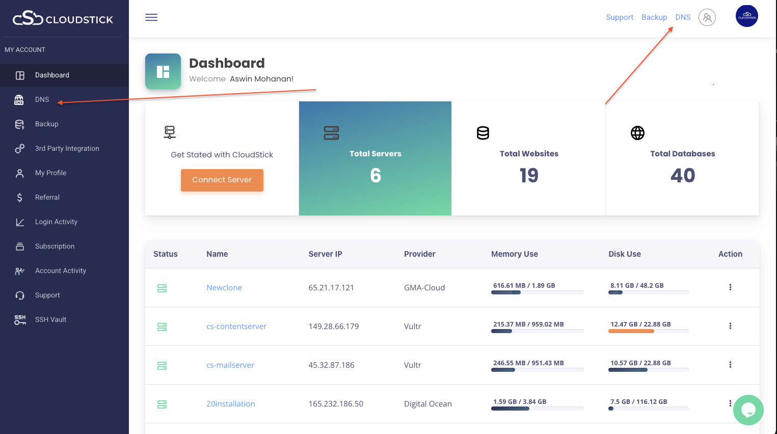 CloudFlare DNS management